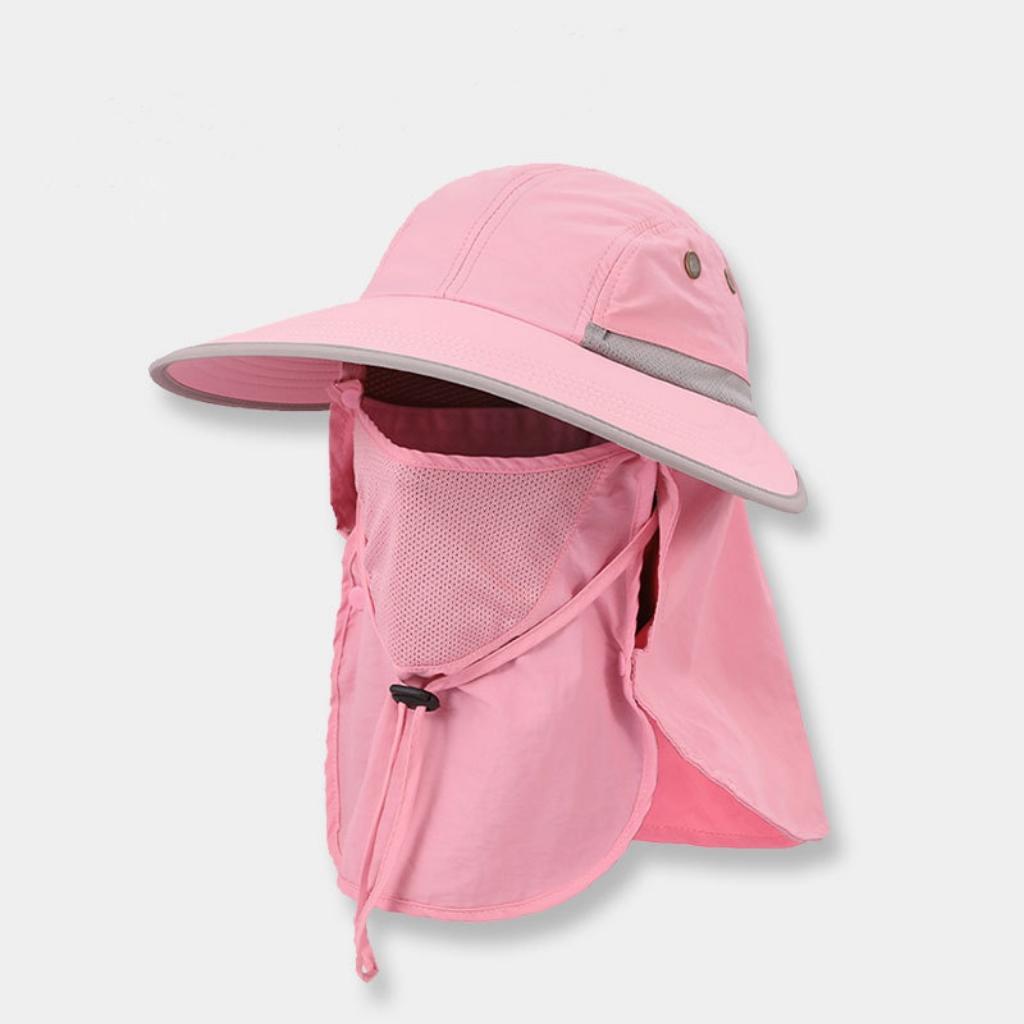 Price Outdoor Sports Sunscreen Fisherman Hat Wide Brim Face Cover Waterproof Breathable Solid Color Bucket Hat