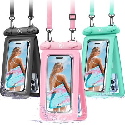 Double Bag Underwater Clear Cellphone Case Touchscreen Dry Bag With Neck Lanyard Waterproof Phone Pouch For Beach Pool Swimming