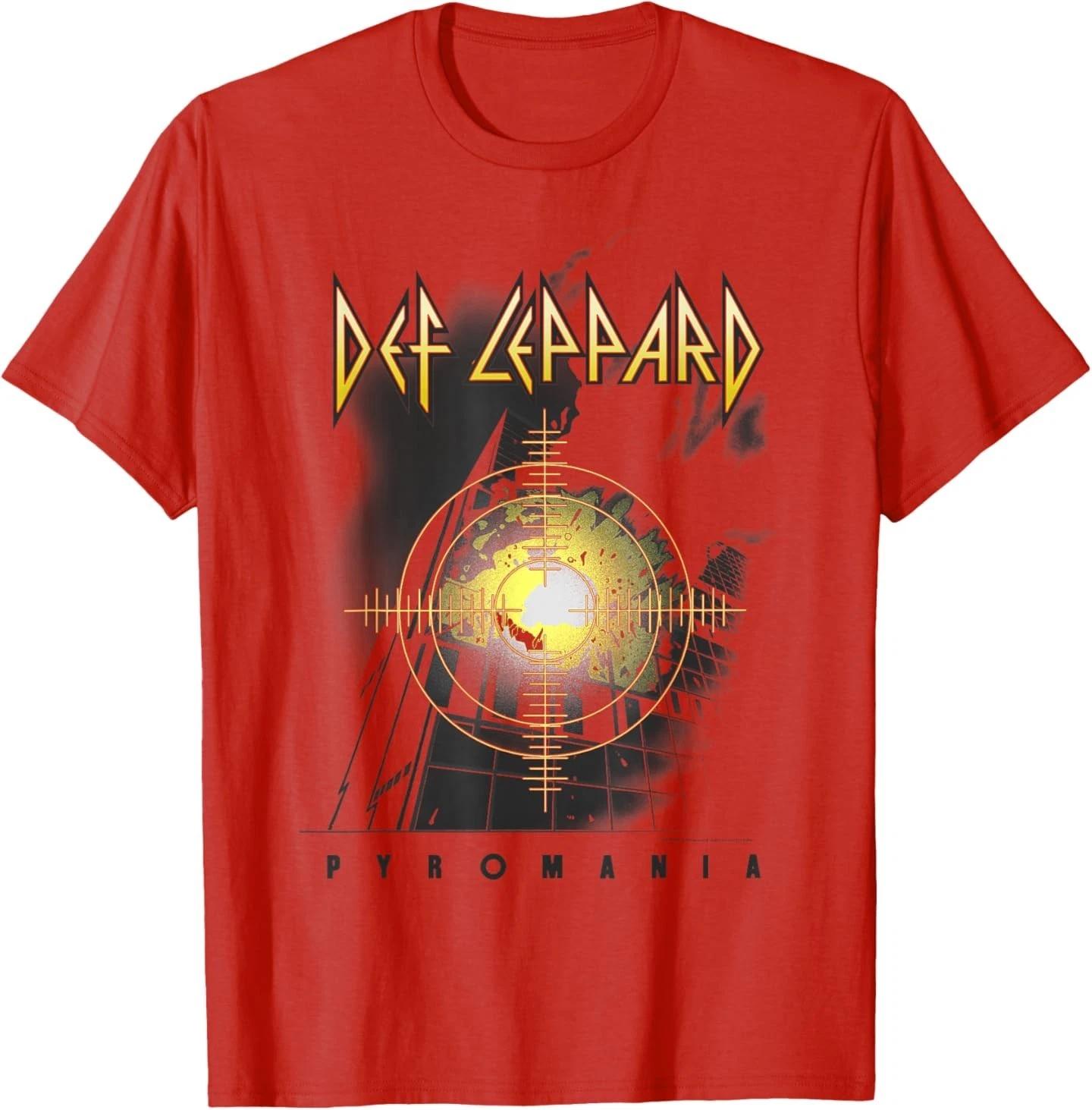 

Футболка Def Leppard Pyro - Унисекс, для взрослых, красная, маленькая, с коротким рукавом 3XL