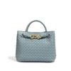 Modische und elegante Damenhandtasche mit Schleife, handgewebtem Metall und lässiger Umhängetasche mit großem Fassungsvermögen für eine Schulter