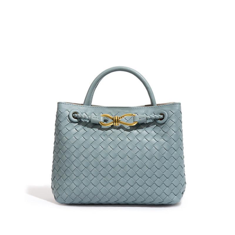 Modische und elegante Damenhandtasche mit Schleife, handgewebtem Metall und lässiger Umhängetasche mit großem Fassungsvermögen für eine Schulter
