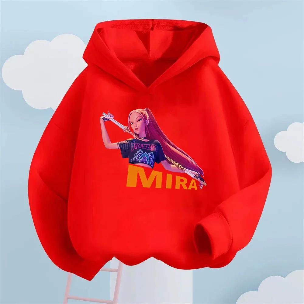 Girls' Hooded Pullover, a Casual and Fashionable Internet Style Women's Soldier Printed Children's Sports Shirt for Autumn and Winter