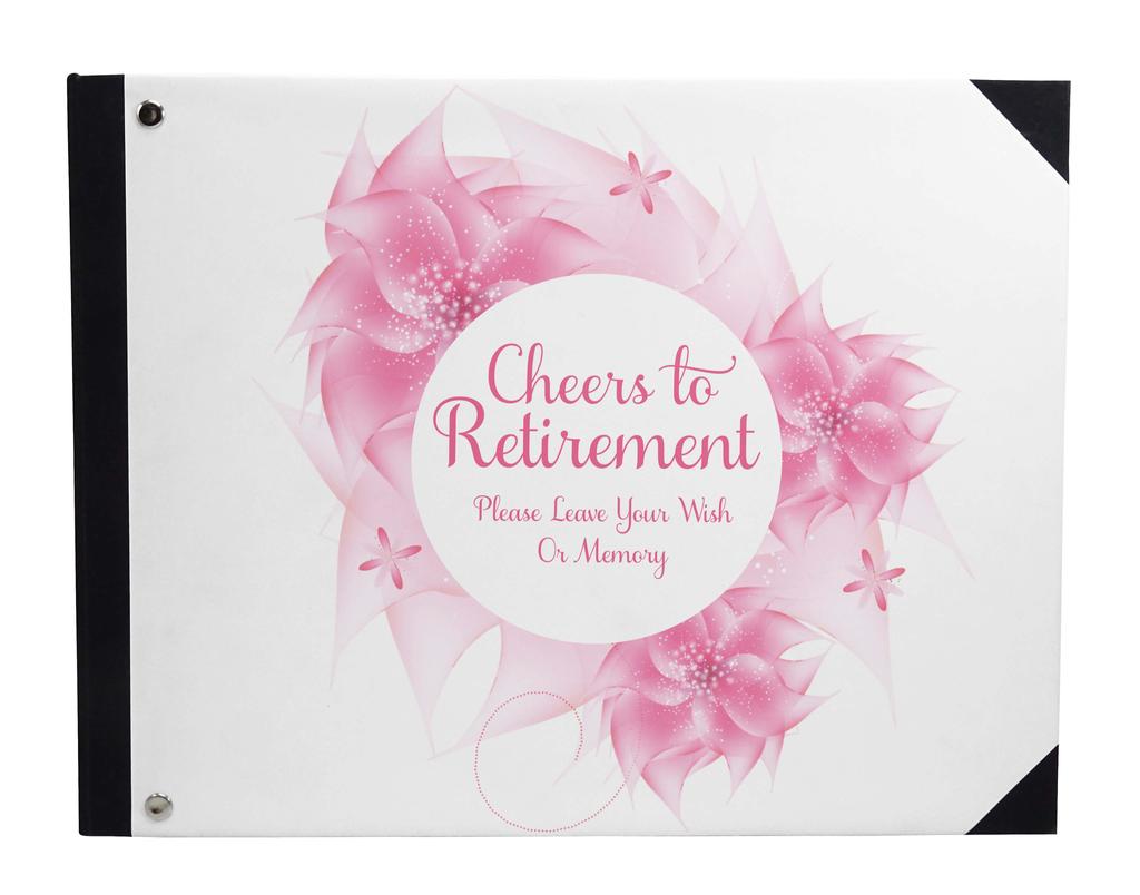 Darling Souvenir Black Blur Light Printed Hardbound Cover Personalized Guestbook For Retirement Party Guest Sign In-9 x 12