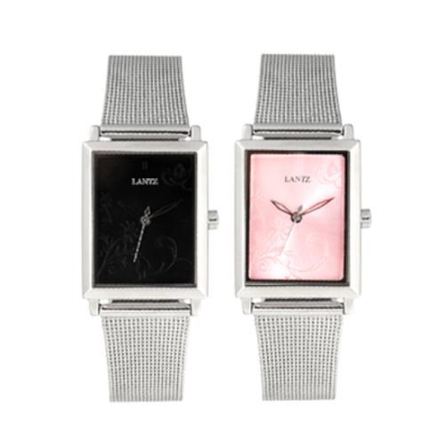 

[RANZZ] RANZZ Women s Square Mesh Band Watch LA1020 Black