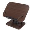 Multifunctional Book Stand Foldable Reading Display Holder with 360 Degree Rotating Base Pen Slot Elastic Page Clips