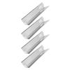 4 Pcs Adjustable Grill Heat Plates Shield Stainless Steel Oven Burner Covers BBQ Gas Grill Deflector Plates Heat Tent