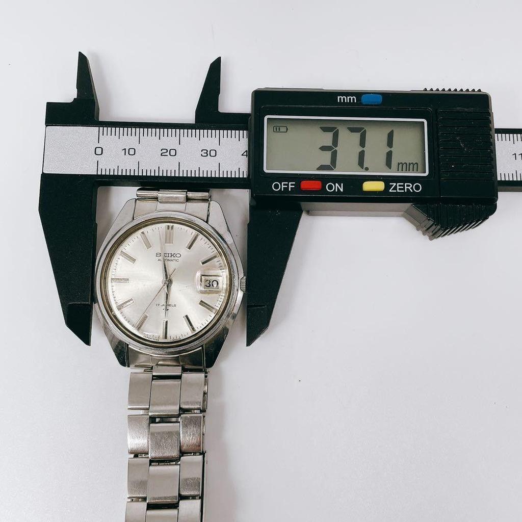 Used Working Seiko Watch Automatic Vintage Men's 7005-8000 Date SEIKO Silver