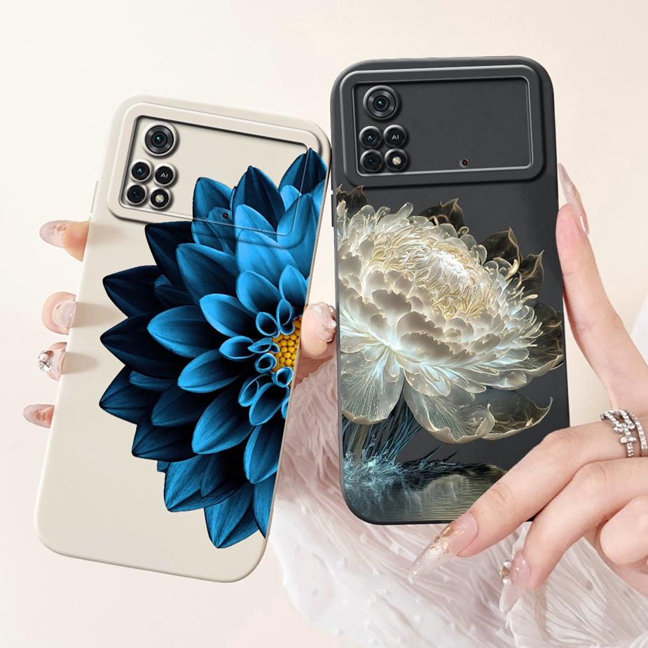 For Xiaomi Poco M4 Pro 4G Case Cute Rabbit Cartoon Cover Shockproof Phone Cases For Xiaomi Poco X4 Pro PocoM4 Pro 5G Soft Fundas