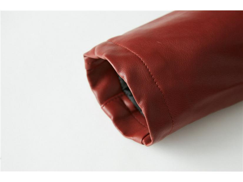 Męska kurtka motocyklowa ze skóry PU - Jednolity kolor, Dostępna w wielu kolorach, Z podszewką z pluszu na jesień i zimę.