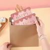 1pc Birthday Cash Gift Envelope Pink Cake Design Folded Money Holder Card for Girls Birthday Party Cash Packaging Supplies