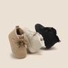 Boys' Ankle Boots: Soft Sole Toddler Shoes, Plush Lined for Autumn/Winter. Warm Cotton Snow Boots for Infants & Little Kids.