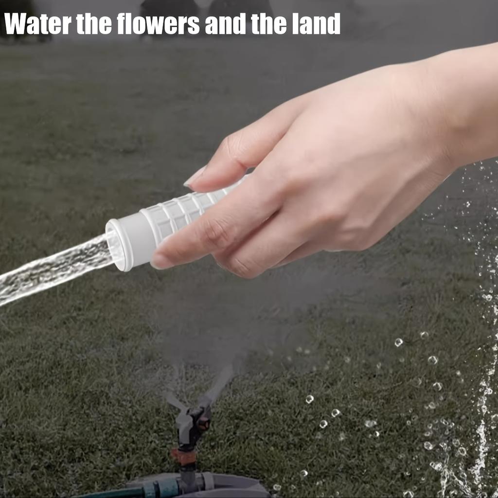 Multifunktionellt förlängningsrör för kran med klämma, Enkel installation, Sammanlåsande huvud- och svansdesign, Plastmaterial för trädgård, badrum, kök