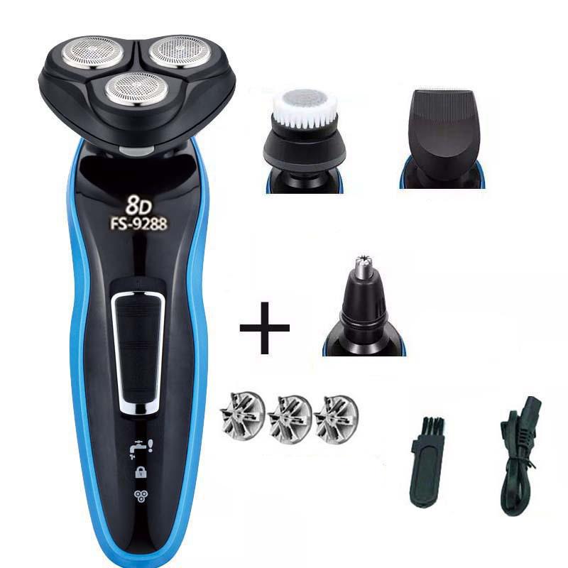 Electric Multifunctional Shaver Integrated Detachable Blade Water Washing Blade Head