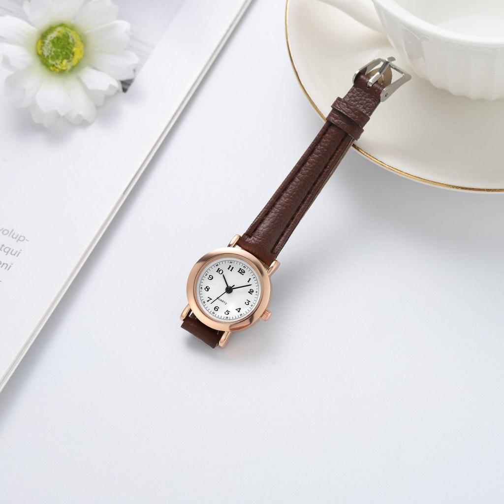 Lin Xiaozhai Women's Korean Style Cute Retro Watch – Junior High Student, Thin Strap, Small Dial, Best Friend Pair