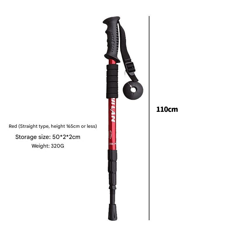 Туристические палки для походов, складные треккинговые палки, палки для ходьбы из алюминиевого сплава, трости, палки для ходьбы красный