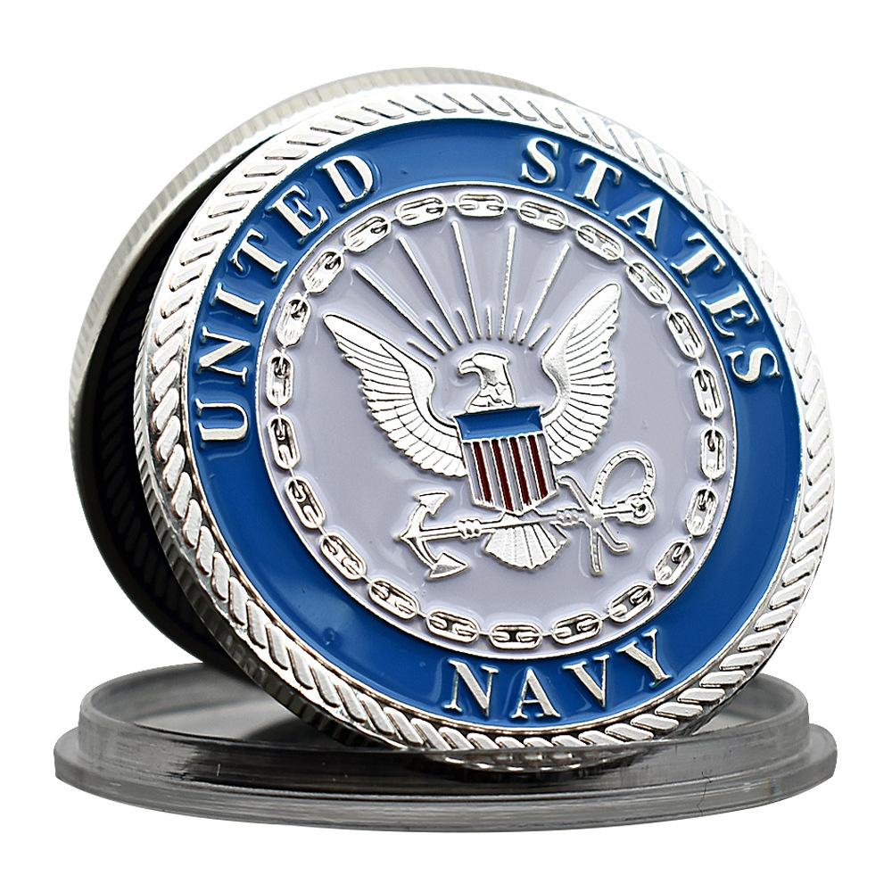 NAVY Aviation Eagle Pattern Series Silver Coins Challenge Coins Military Beliefs Collection Souvenirs