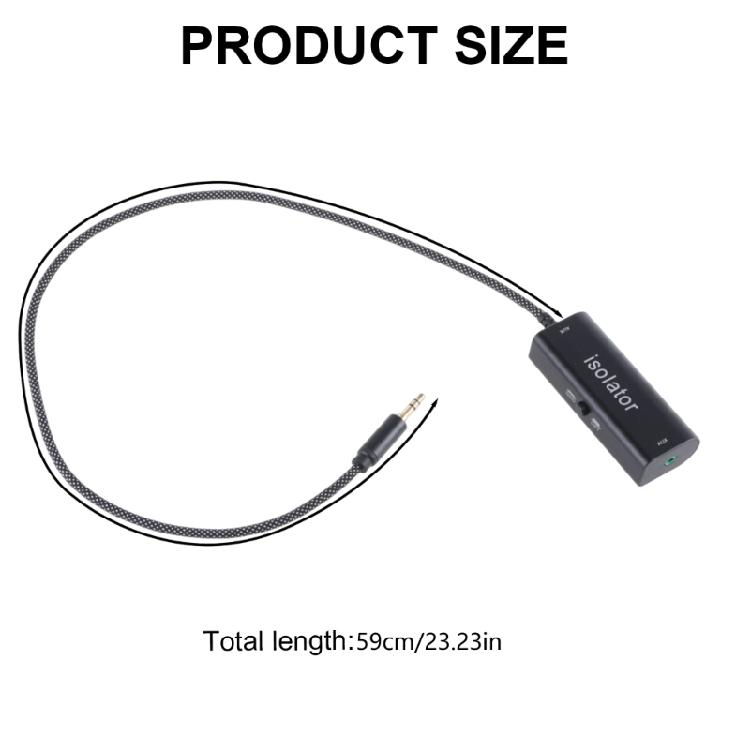 Standard 3,5mm Aux Isolator Rauschfilter Isolationsgerät Auto Brummunterdrücker für geräuschlose Aufnahme und Wiedergabe