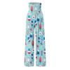 Women's Fashion Loose Casual Independence Day Print High Waist Wide Leg Pants Casual Pants
