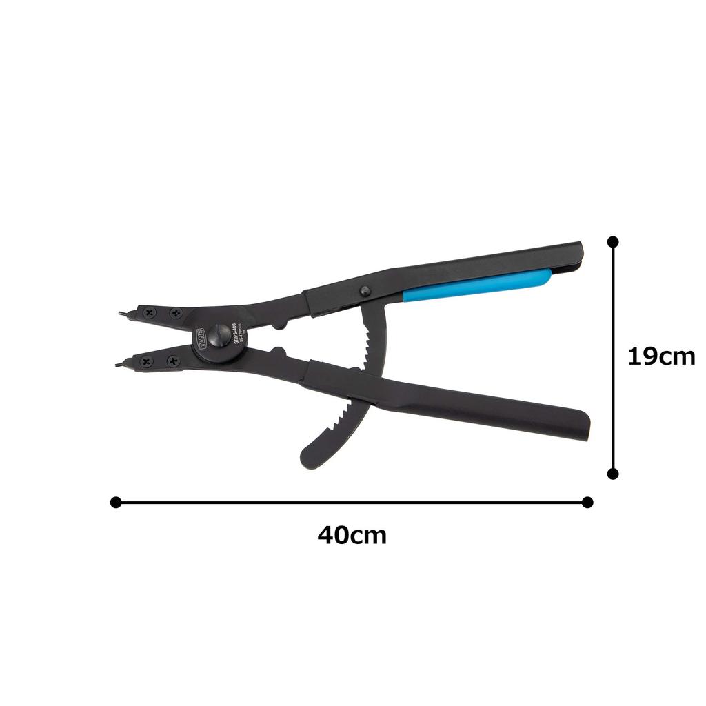 TONE Snap Ring Pliers Blue (Straight Type/For Shaft) SRPS-400 85-170mm