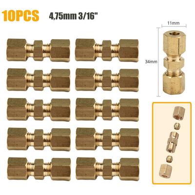 Brake Line Connector Without Flaring 4.75mm 3/16 \" 10x