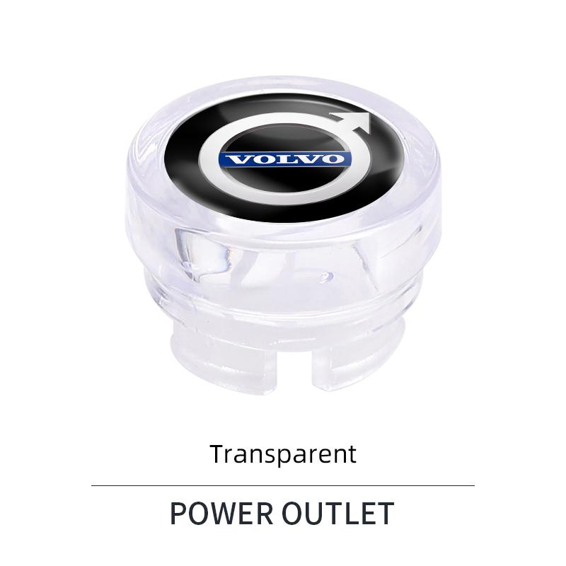For Volvo Car Cigarette Lighter Plug Cover Decoration DustProof Cap For Volvo ES90 EC40 EX40 EM90 XC90 V90 V60 XC60 V40 S80 S60