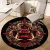 Gothic Skull Circular Rug Office Decorative Carpet For Living Room Bedroom Door Mat Floor Rug Computer Chair Area Rug