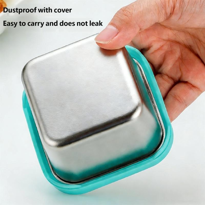 Food Grade Silicone Covers For Leftovers And Meal Preparation Replacement Lids for Square Glass Bowls Containers