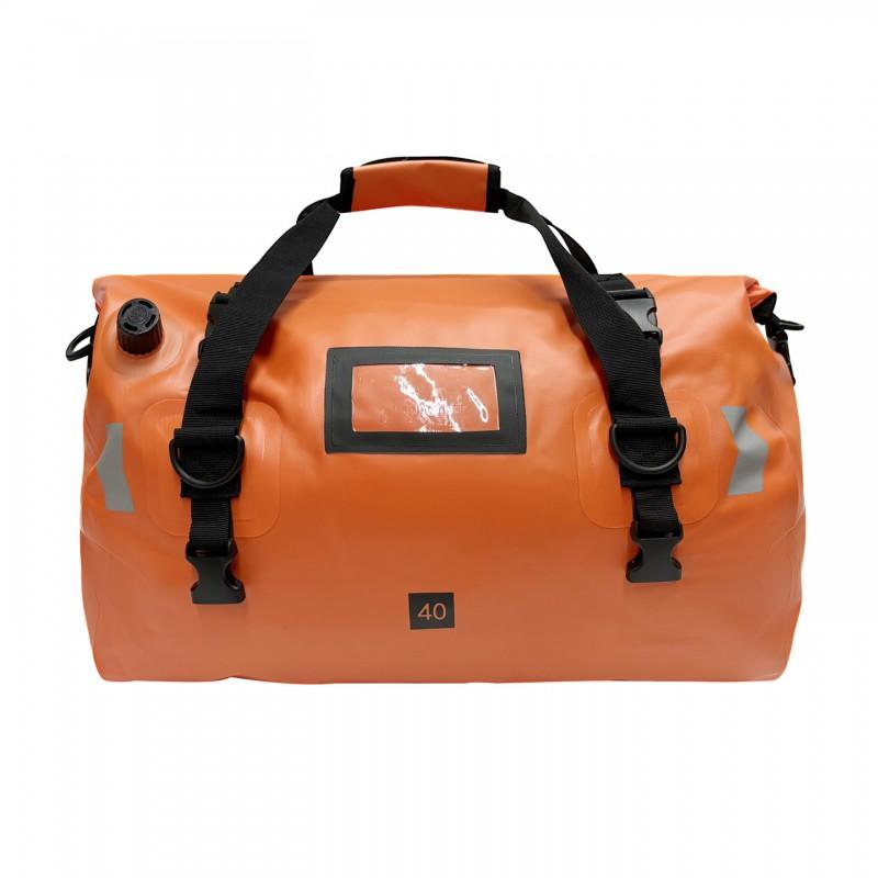 PVC Waterproof Motorcycle Tail Bag With Quick-Release Straps Camping Cycling Outdoor Adventure