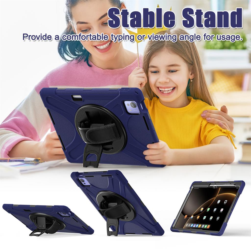 For Xiaomi Pad 7 Ultra Kickstand Case TPU PC Silicone Tablet Cover with Shoulder Strap