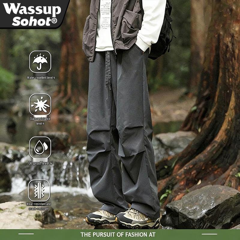 Wassup Sohot Men's Ice Silk Paratrooper Tactical Pants