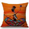 African Women'S Artistic Patterns Throw Pillow Cover With Short Plush Print For Living Room Sofa Decoration Cushion Cover