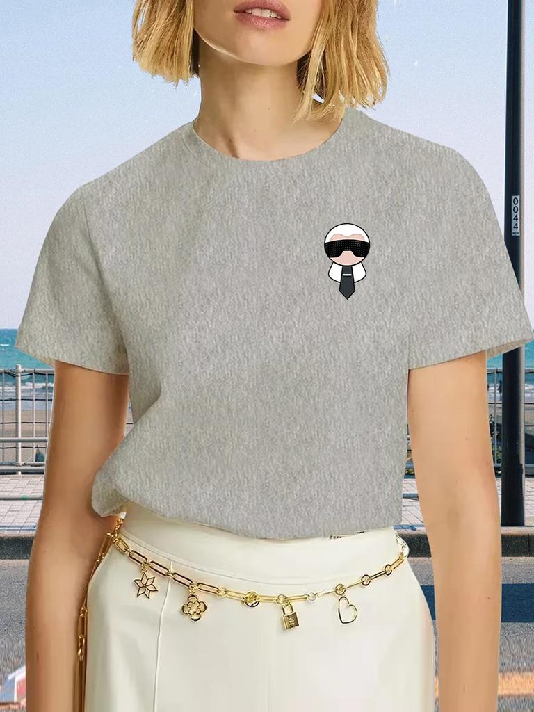 Letnia Moda Męski T-shirt Trendowy Casualowy Bawełniany T-shirt Krótki Rękaw Luksusowa Marka T-shirt Męski Damski Odzież Y2k Topy Unisex