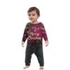Christmas Print Family Outfit Long Sleeve Top + Pants Set Family Outfit