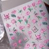 Cyansea 3D Lotus Water Lily Adhesive Nail Art Stickers