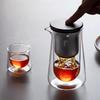 Magnetic Floating Cup with One-Button Tea Water Separator – Press-Type Lazy Person Tea Infuser