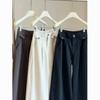 Retro High-waisted Wide-leg Pants for Women's Small 2025 Autumn Loose and Thin Pear-shaped Casual Straight-leg Pants