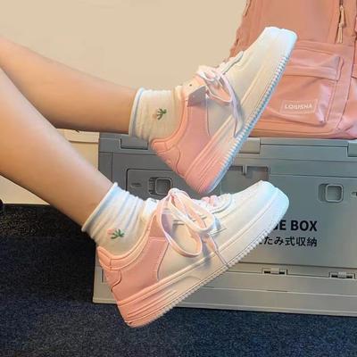 Wholesale Rubber Pu Color Matching Stylish and Lightweight Flat Sports Women's Shoes Summer New Casual Board Shoes Women's Shoes