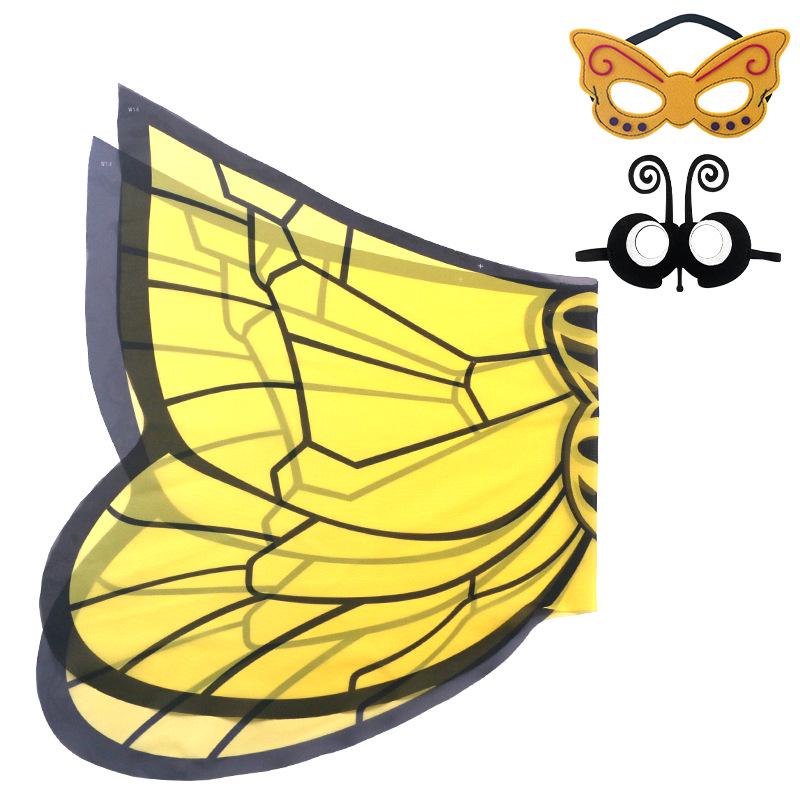 Children's Elf-Style Angel Butterfly Costume Set with Wings and Mask
