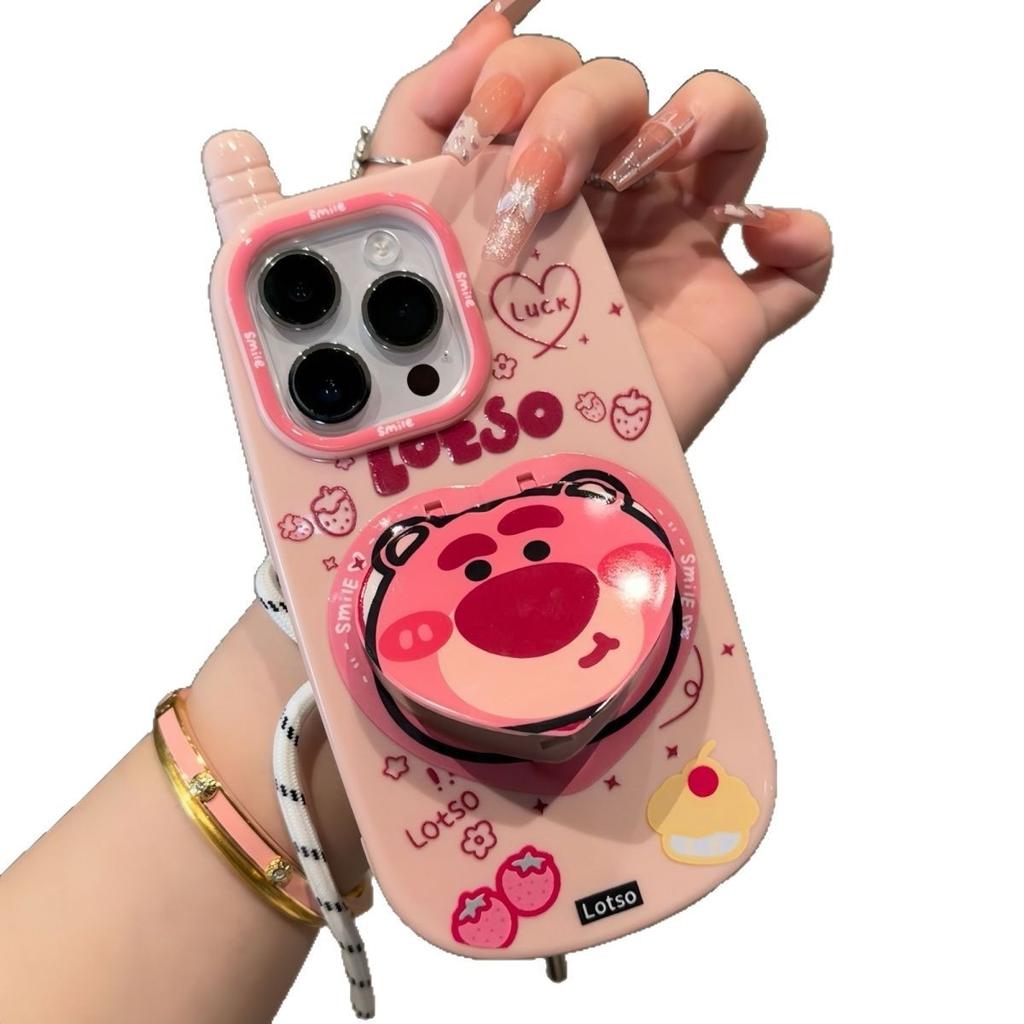 Cartoon Big Brother Big Phone Big Phone Case Apple 15 Protective Case 14pro Makeup Mirror 13 Soft Shell 12