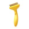 Undercoat Rake for Dogs Cats Self Cleaning Dematting Comb 3-in-1 Deshedding Dematting Tool with Stainless Steel Teeth for Long Hair Pets Grooming