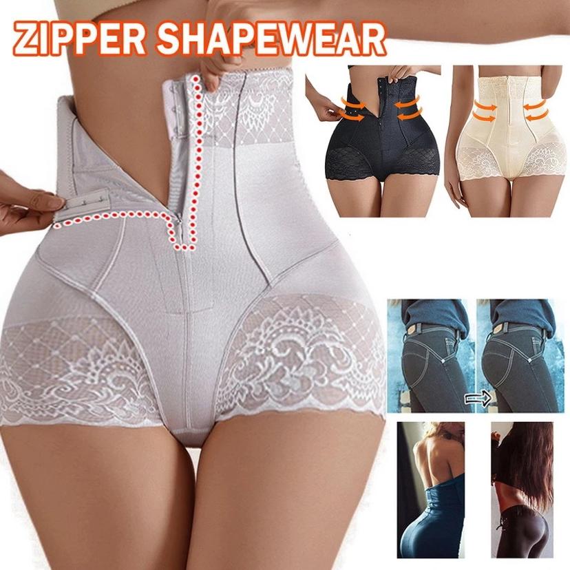 1 Pezzo Nuove Culotte Controllo Pancia Donna Cerniera Modellante Corpo Vita Alta Pantaloni Modellanti Senza Cuciture Shapewear Culotte Post-Parto