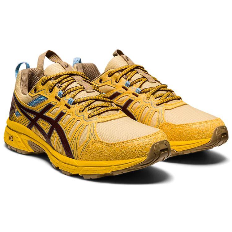 Kiko Kostadinov X ASICS HN1-S Gel Venture 7 Yellow Unisex Sneakers Ox-Brown 1201A195-750