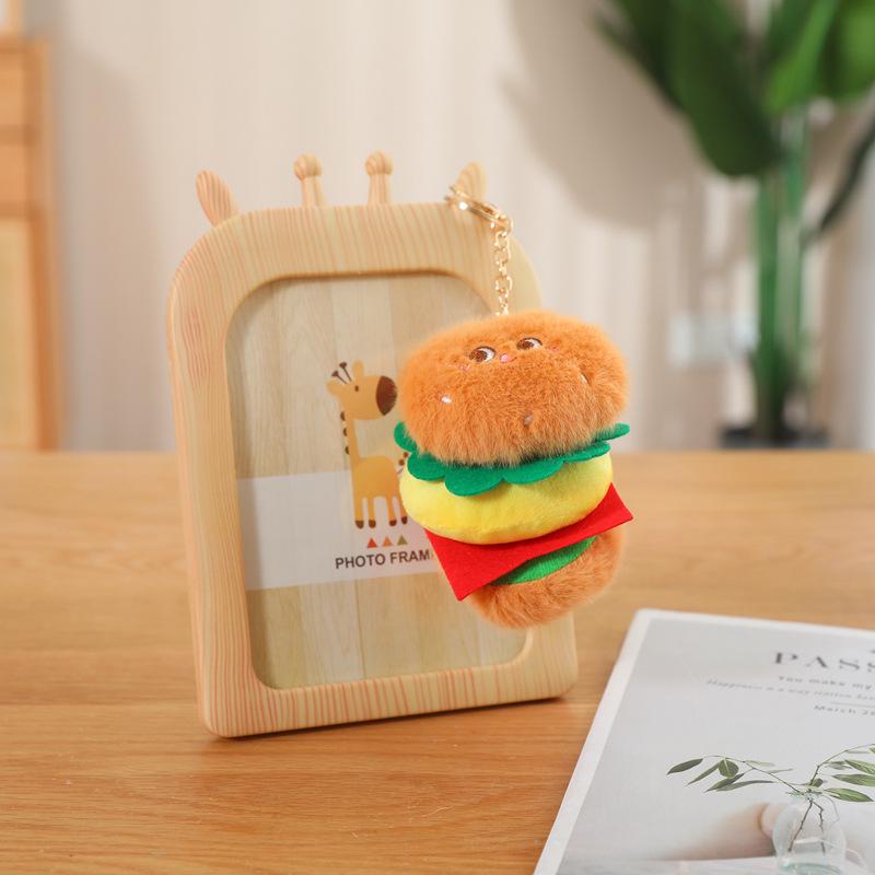 Cartoon Food Plush Doll: Chicken Leg, Noodles & Fried Egg Bag Charm