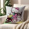 Kawaii Hellokitty And Her Friends Cushion Cover For Pillow Printing Sofa Decoration Home Car Room Shop Office Nordic Simplicity
