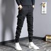Men's Trendy Cotton Loose Fit Zipper Leg Overalls for Autumn