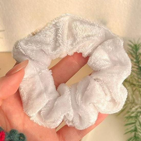 

Рождественская мультяшная резинка-скранчи для волос с оленем - милый плюшевый головной убор