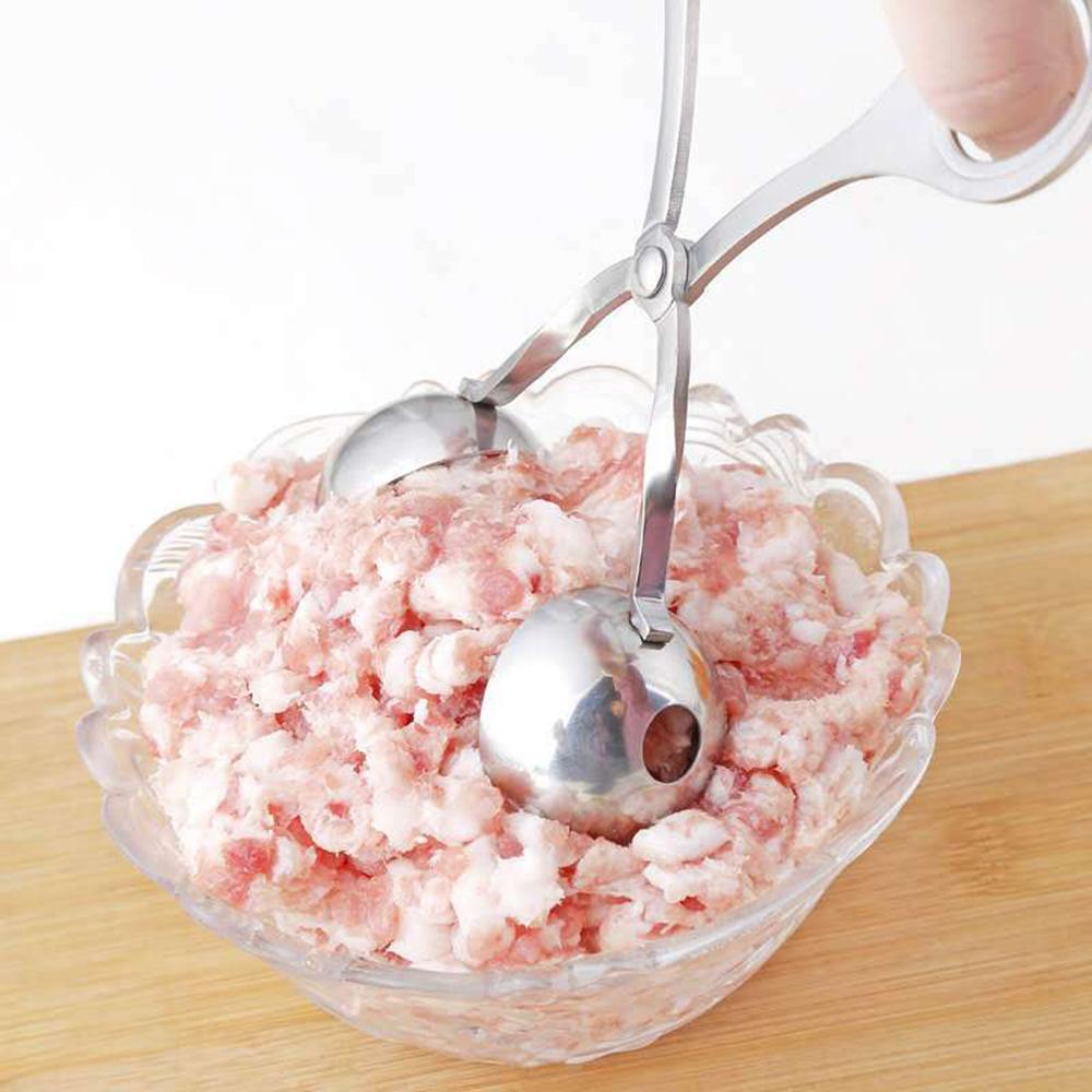 1PC Stainless Steel Meatball Maker - Household Mold - For Making Rice Balls - Non-Stick Meatball Holder
