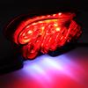 Universal Fun Motorrad Bremslicht Hinten Kennzeichen Rücklicht Retro Rot Rücklicht Rot LED Brems Zeichen