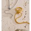 Eetit Popular Stainless Steel Round Pendant Fashion Necklace Gold & Platinum PVD Plated Basic Jewelry Accessories Waterproof