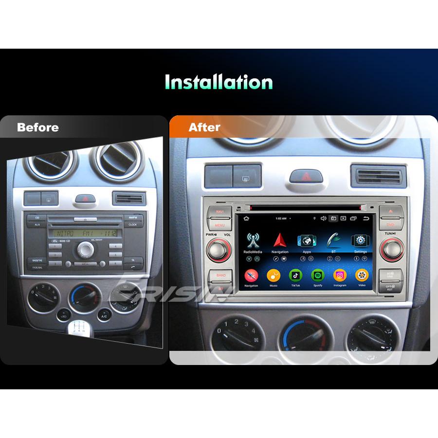 EU Stocks Erisin ES6566FS Android 16 Car Stereo Split Screen DSP GPS Navigation with CarPlay for FORD Fiesta/Kuga/Galaxy/Focus